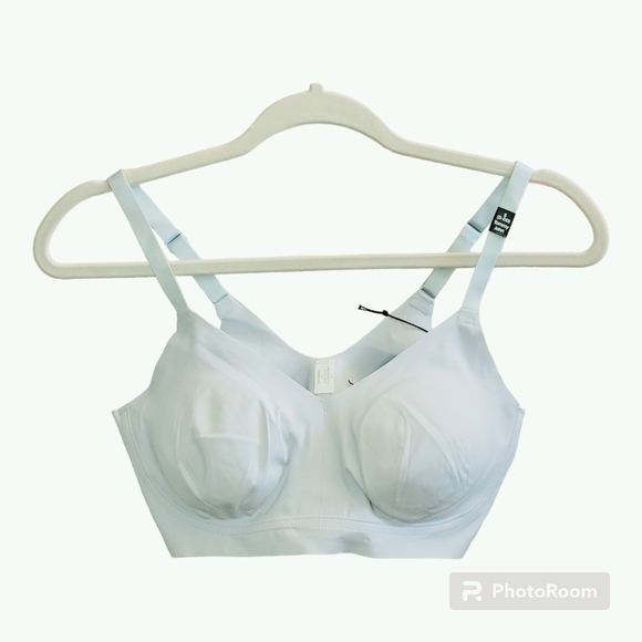 Tommy John Comfort Smoothing Triangle Bralette Plein Air (Blue) Sz S (D-DD) NWT - Picture 2 of 12